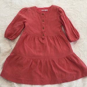 3/4 sleeve girls dress